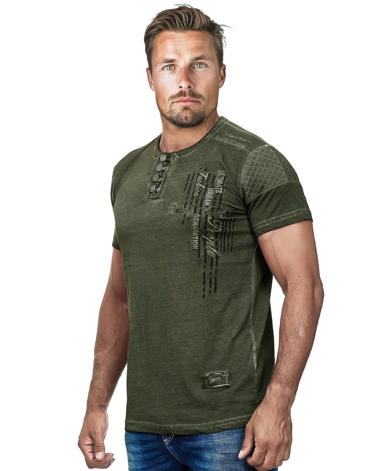 Rusty Neal Kenneth t-paita - Khaki