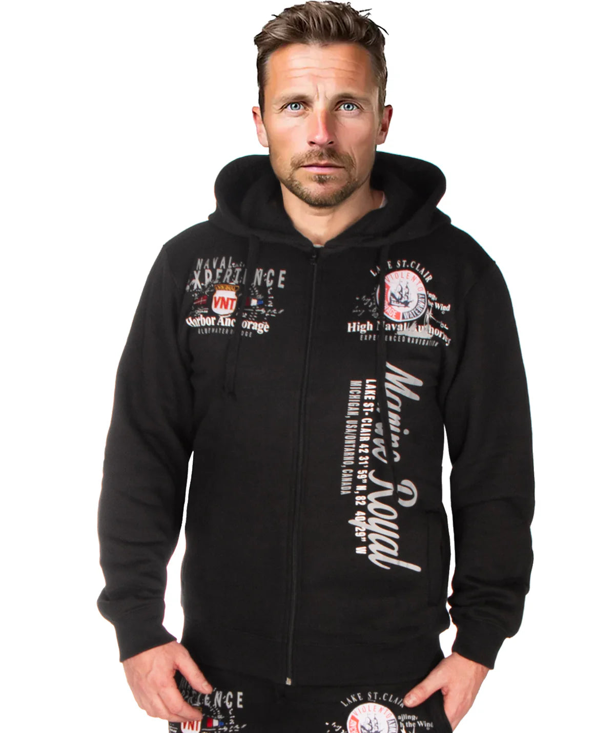 Disturb Clothing Marine royal collegeasu - Musta Musta
