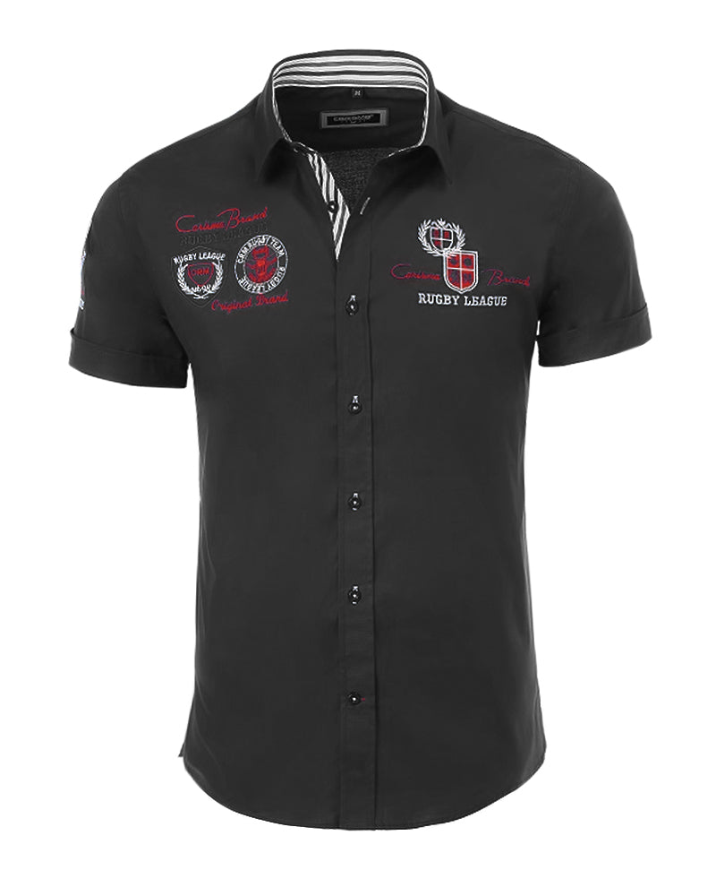 Carisma Rugby kauluspaita - Musta 2XL