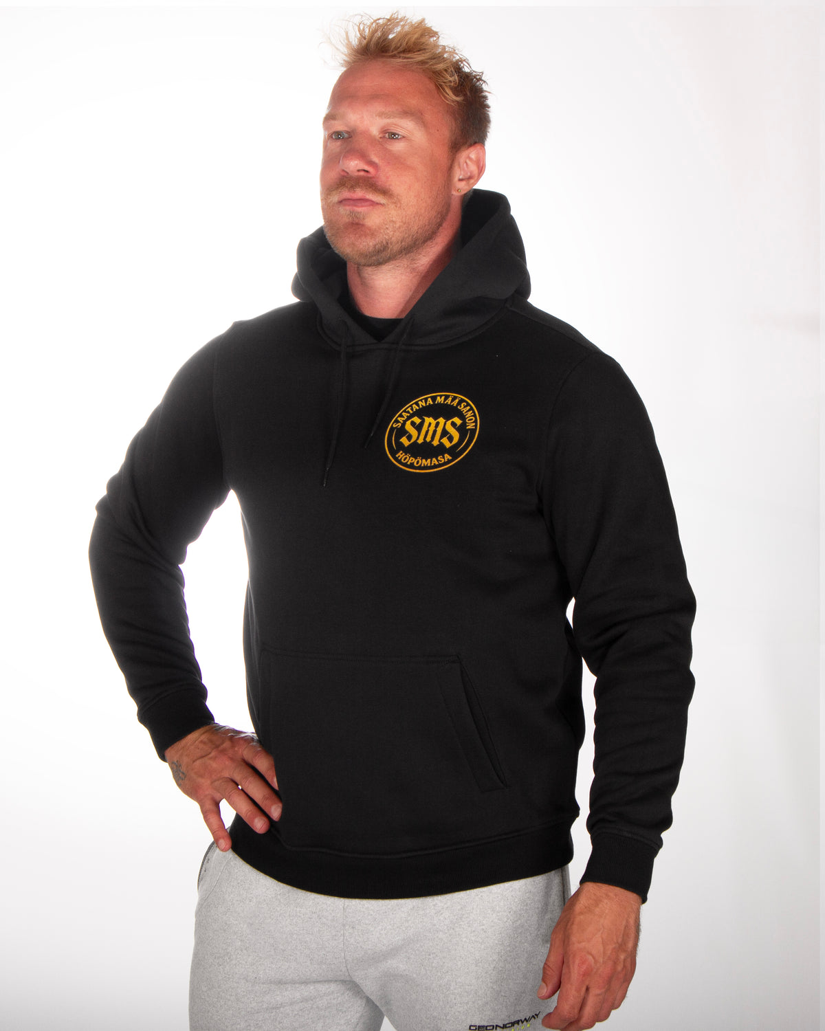 Disturb Clothing Höpömasa Huppari - Musta 5XL