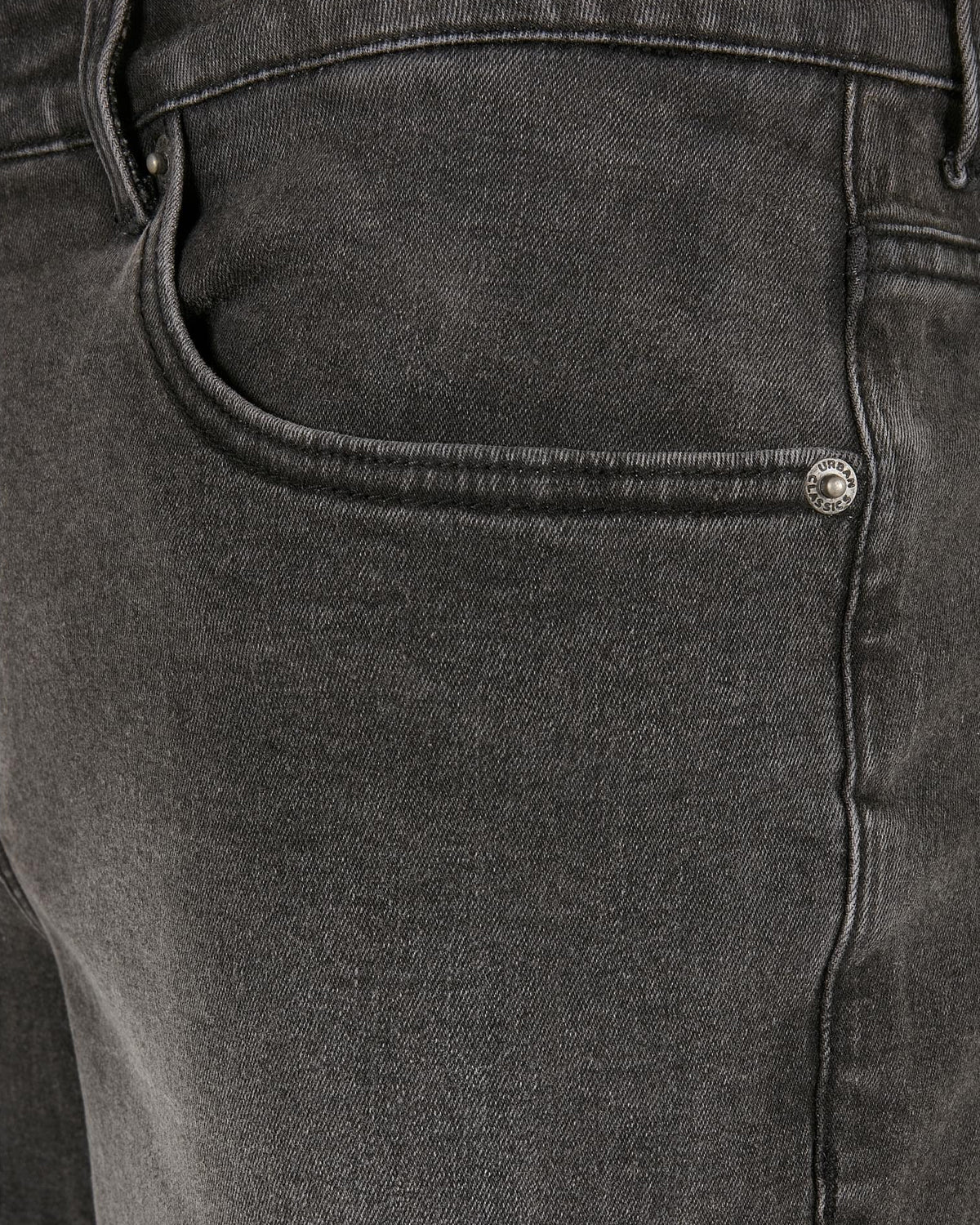 Urban Classics Relaxed fit farkkushortsit - Musta