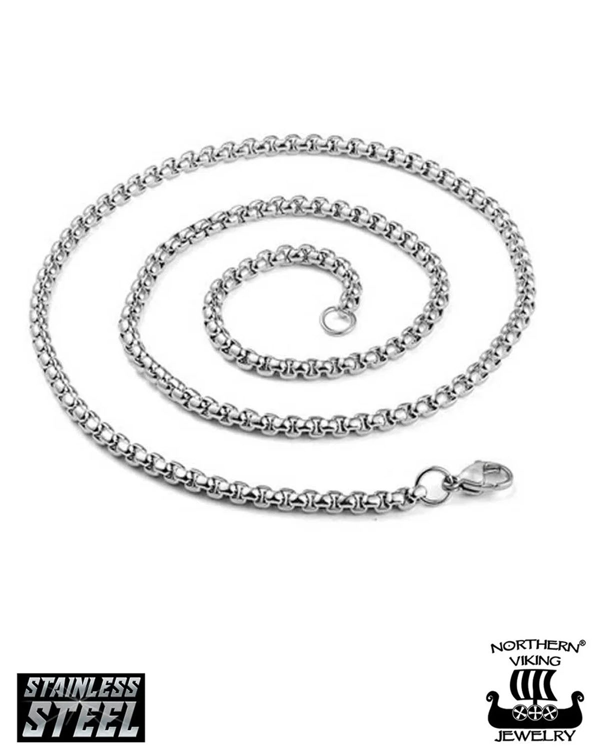 Northern Viking Jewelry Kelttisolmu kaulakoru - Teräs