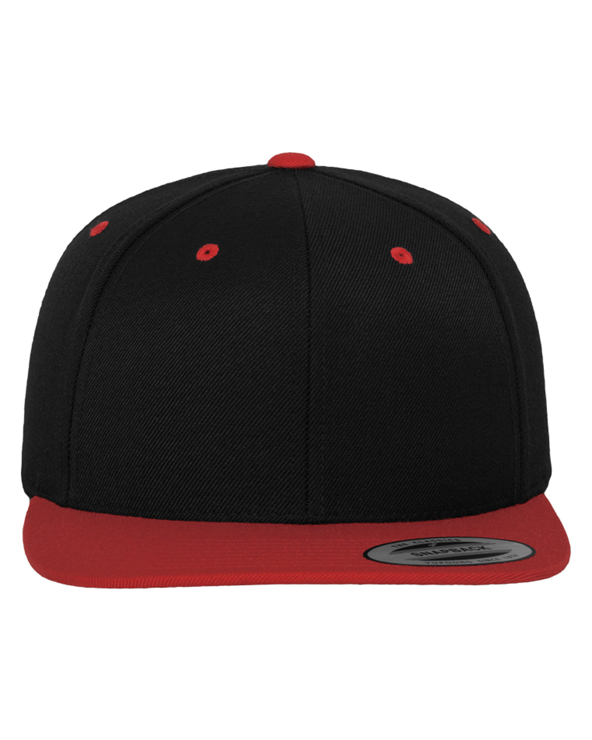 FLEXFIT 2-Tone classic snapback - Musta/Punainen