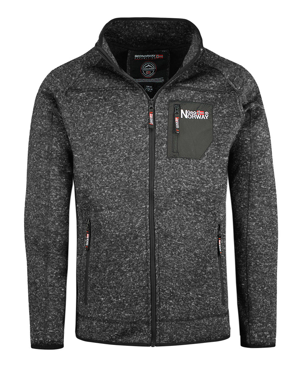 Geographical Norway Title fleecetakki - Musta