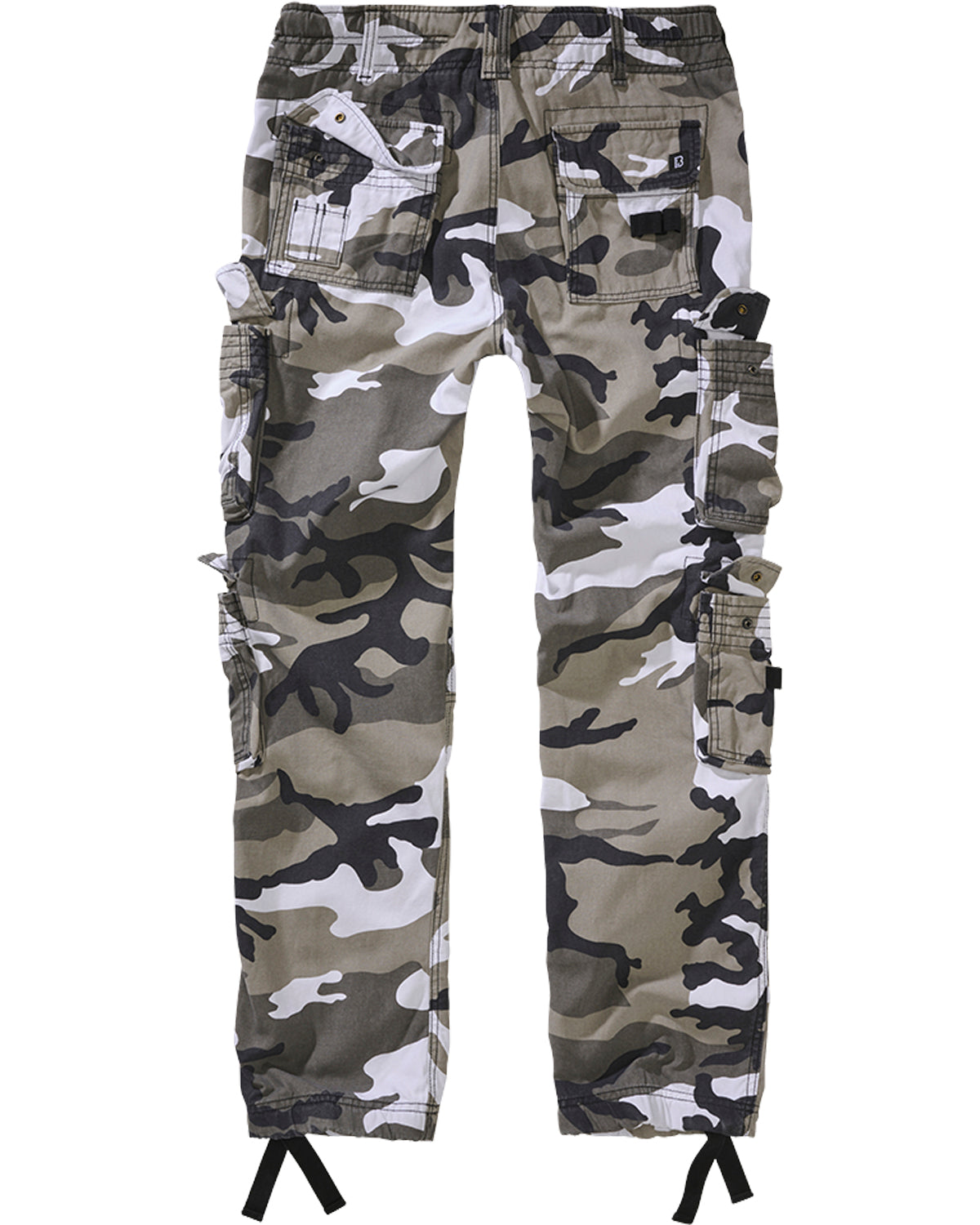 Brandit Pure slim reisitaskuhousut - Valkoinen camo