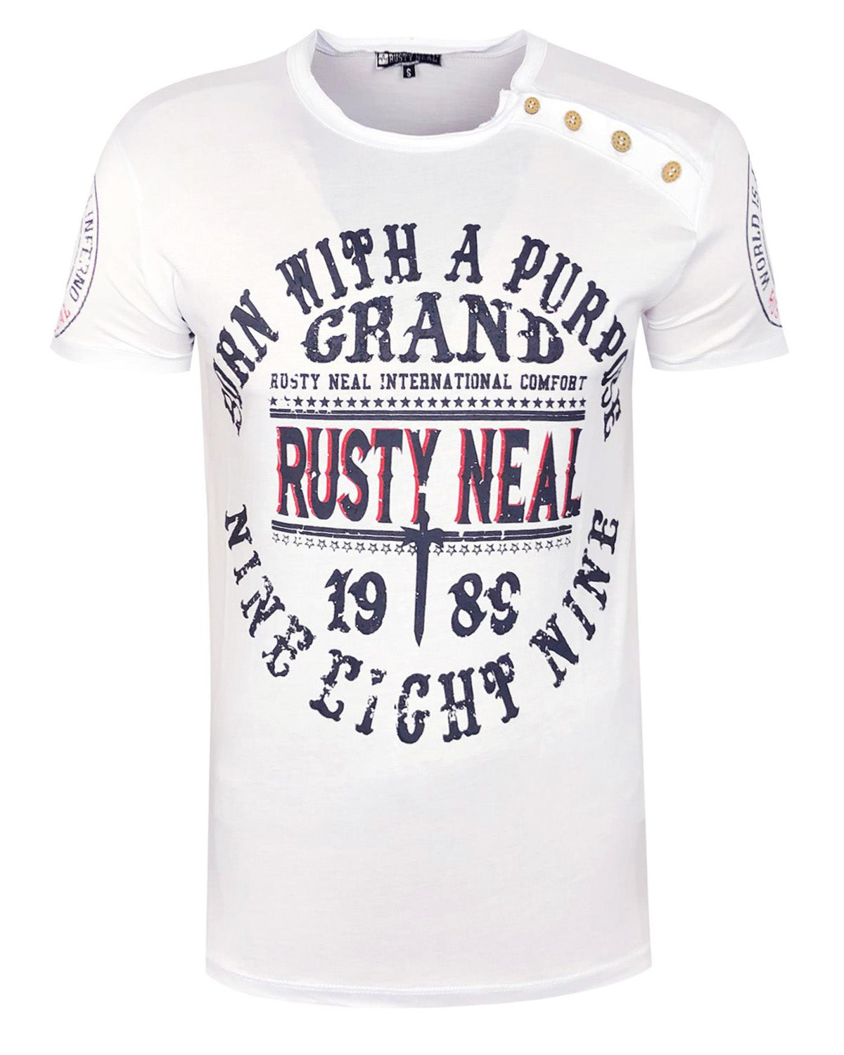 Rusty Neal Lorenzo t-paita - Valkoinen 2XL