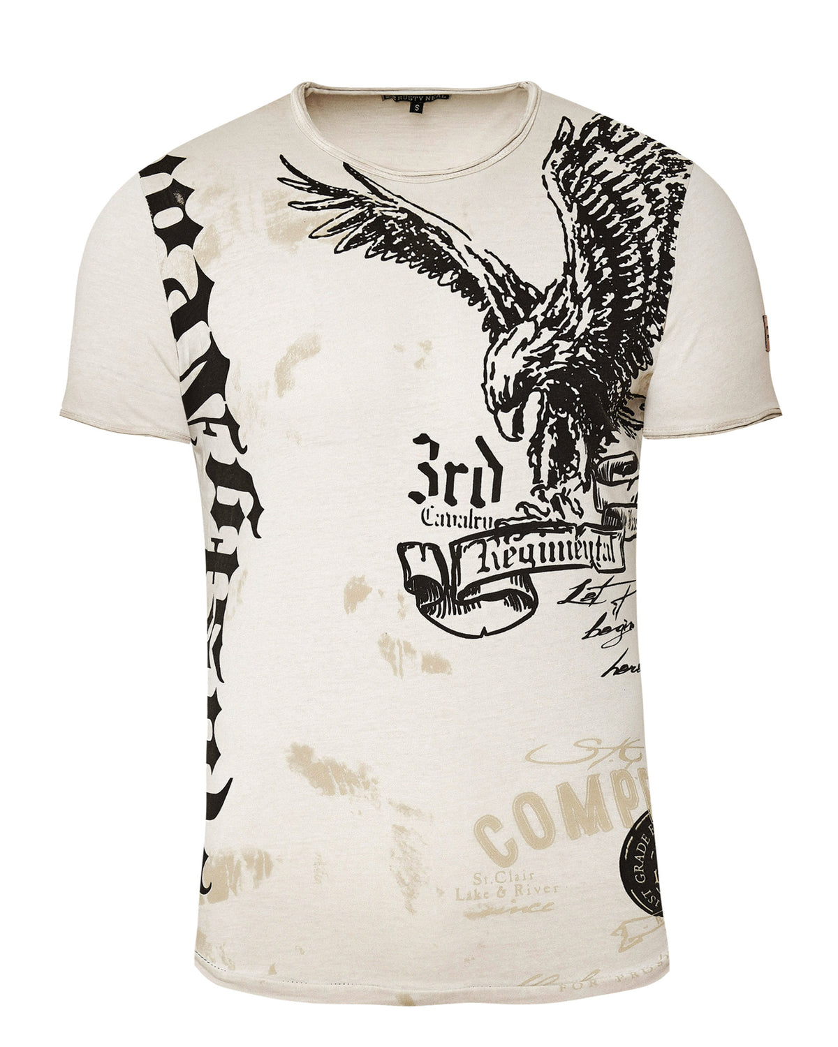 Rusty Neal Cavalry t-paita - Beige