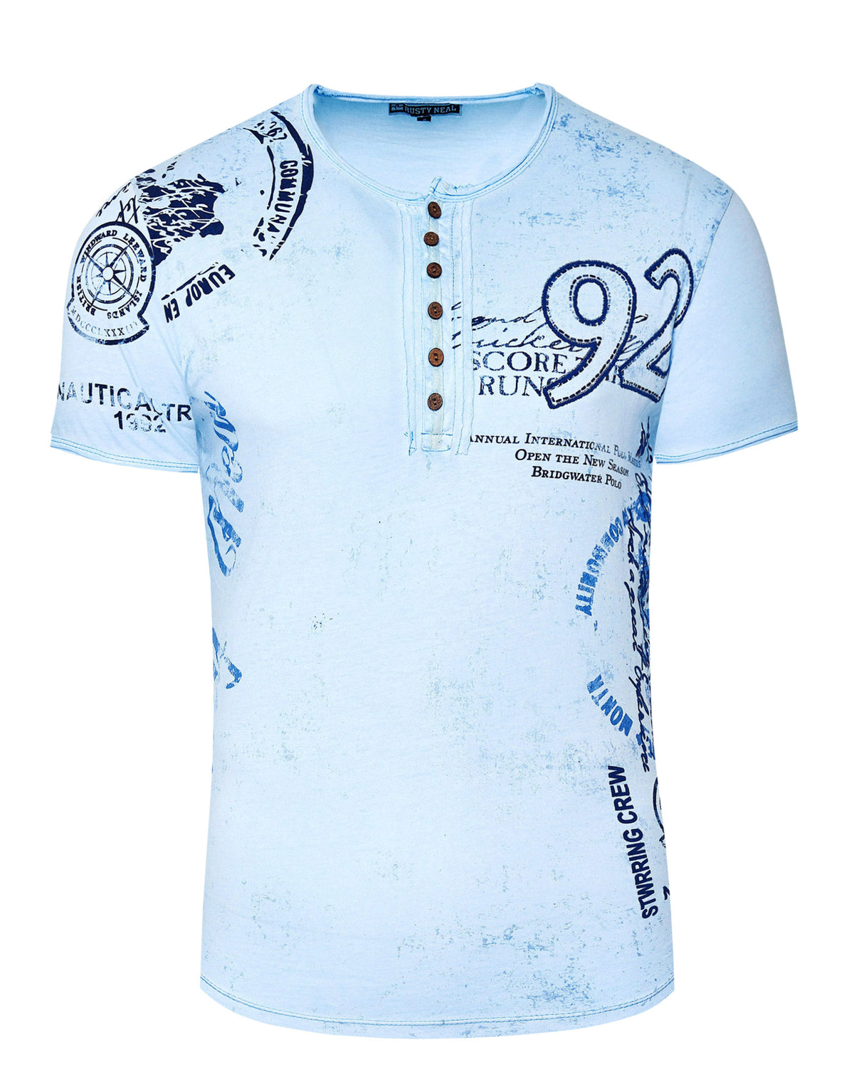Rusty Neal Stwrring crew t-paita - Vaaleansininen