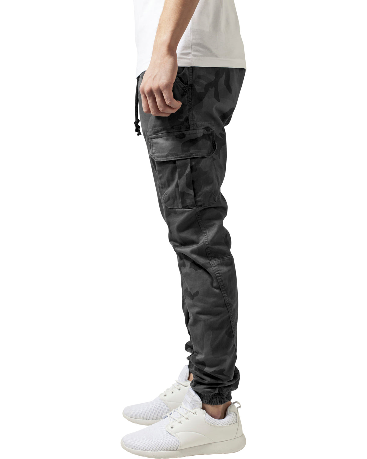 Urban Classics Zane reisitaskuhousut - Harmaa camo