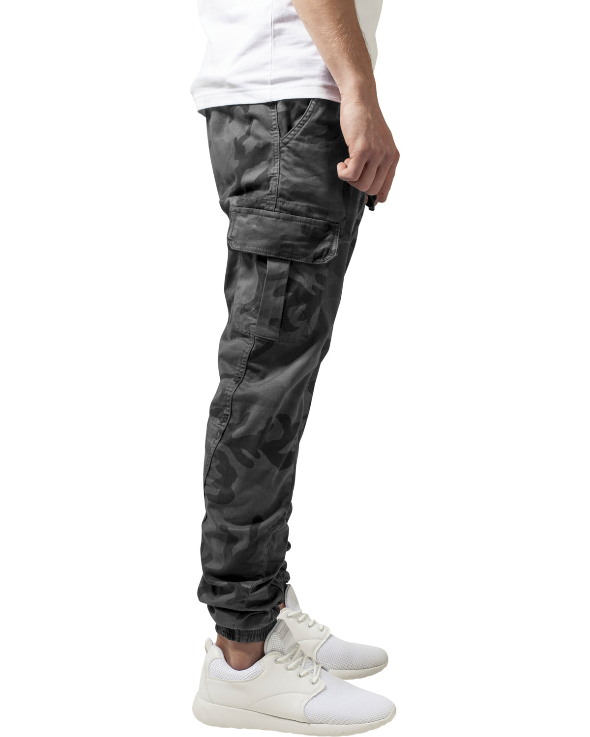 Urban Classics Zane reisitaskuhousut - Harmaa camo