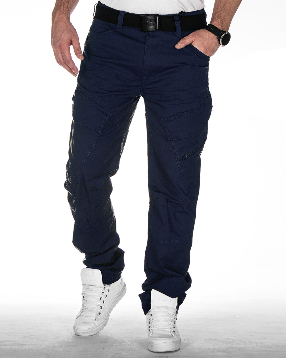 Brandit Adven reisitaskuhousut - Tummansininen 2XL