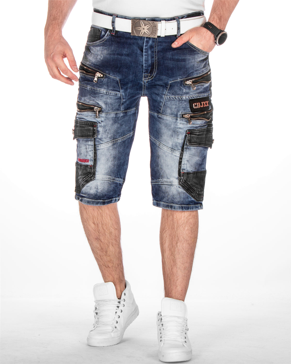 Cipo & Baxx CK234 Levi farkkushortsit - Sininen W40