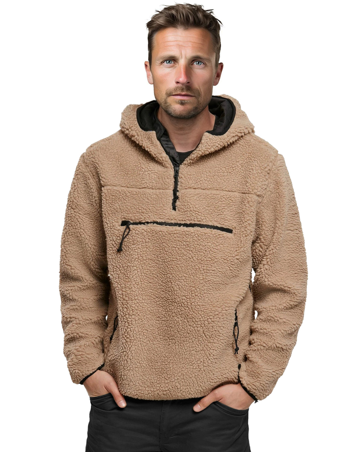 Brandit Teddyfleece Worker huppari - Kameli