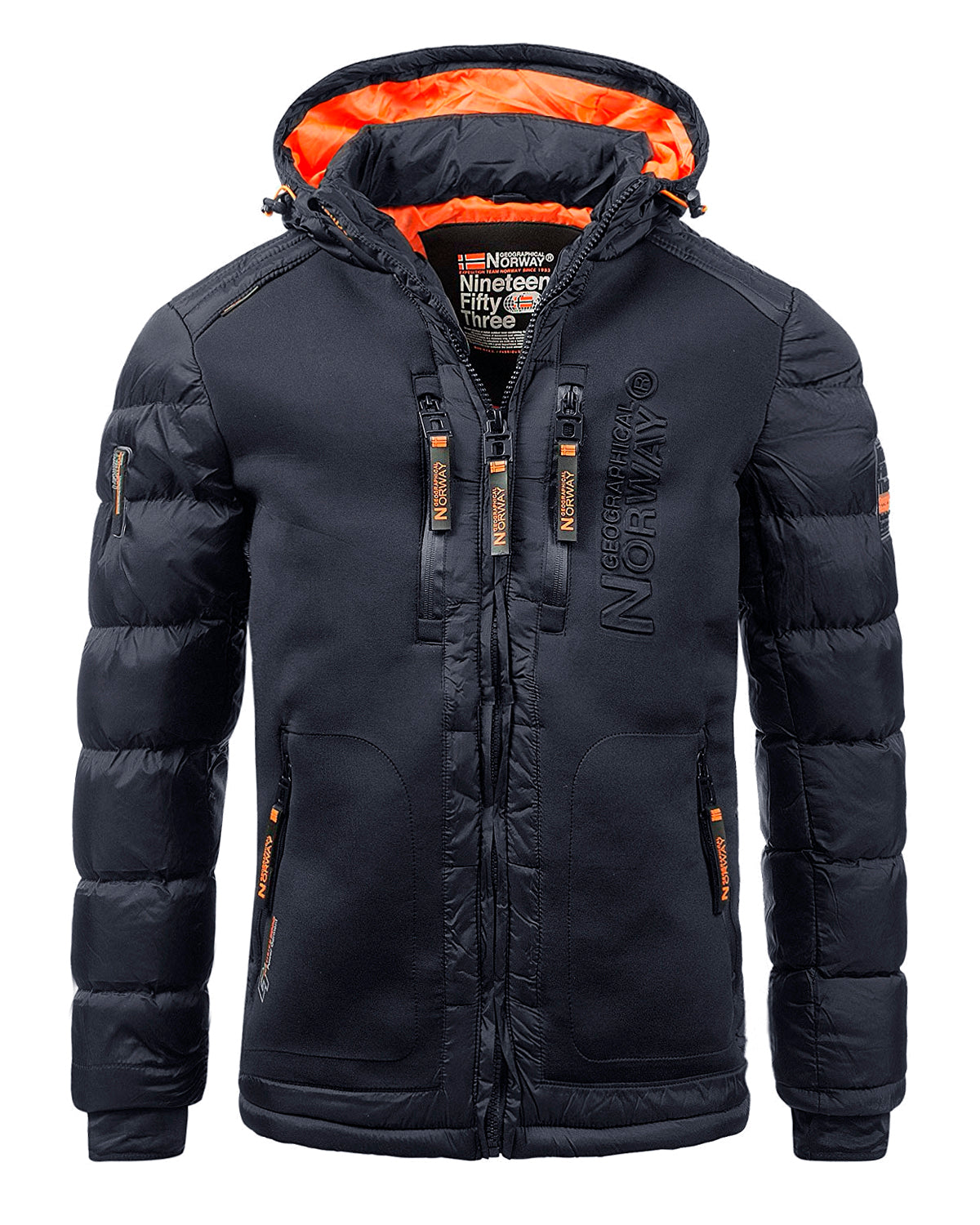Geographical Norway Beachwood talvitakki - Tummansininen/Oranssi
