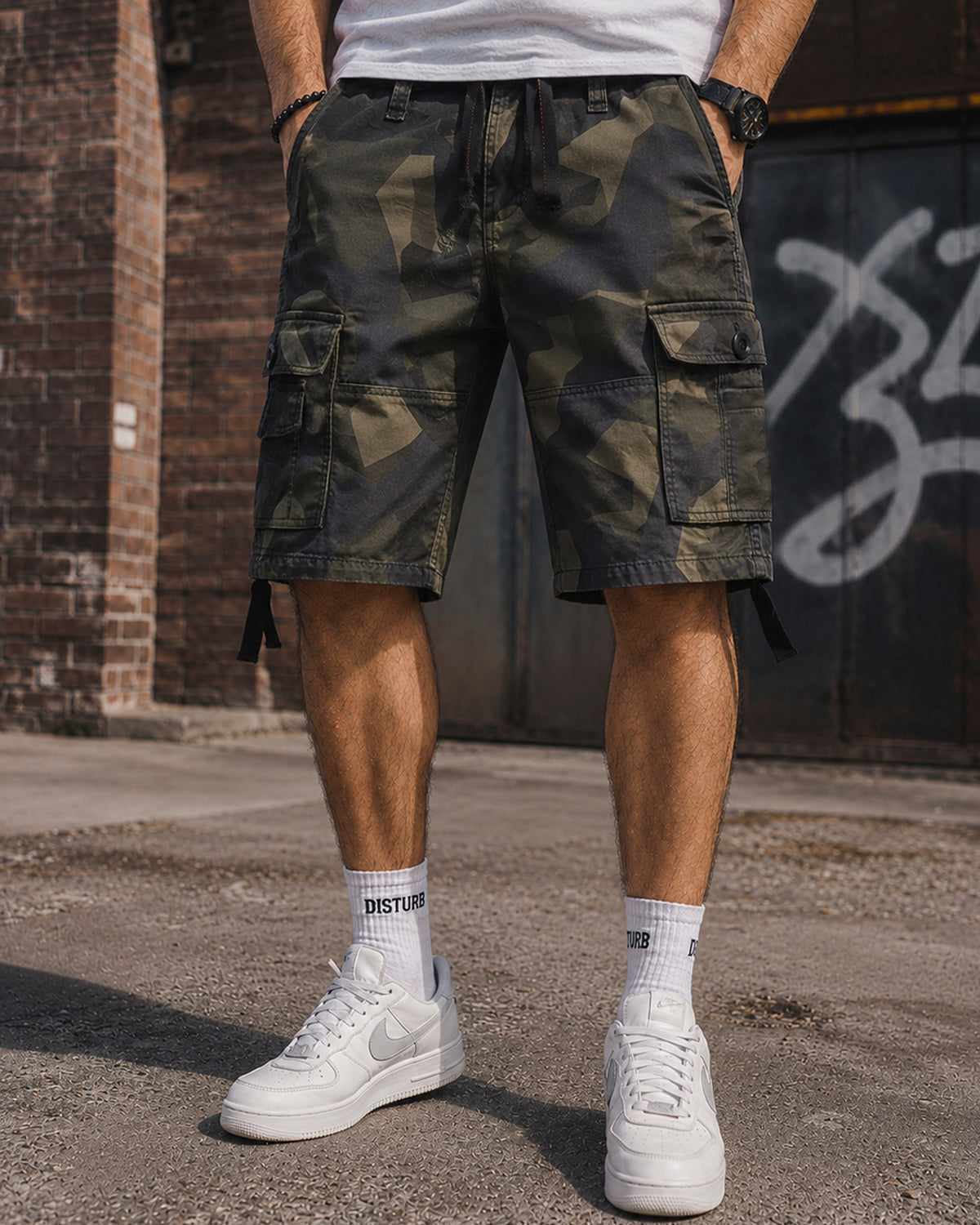 Brandit Vintage reisitaskushortsit - M90 Tumma camo