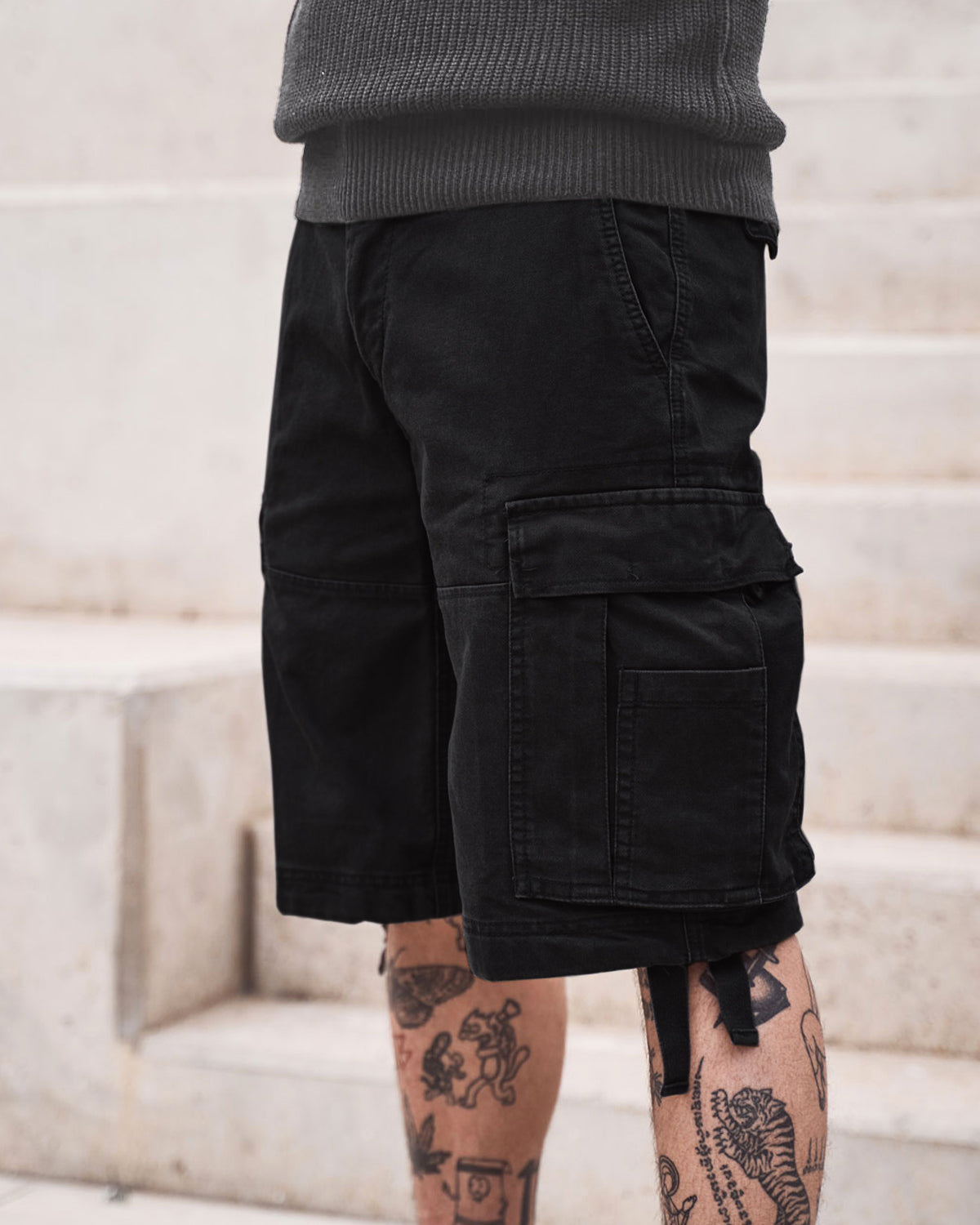 Brandit Vintage reisitaskushortsit - Musta