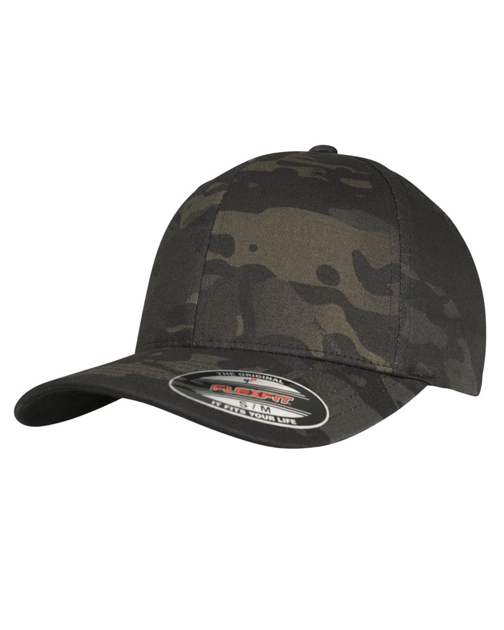 FLEXFIT Flexfit Multicamo lippis - Musta