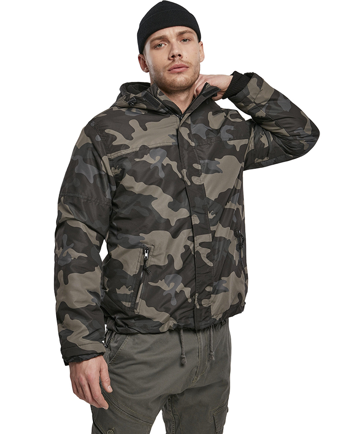 Brandit Frontzip tuulitakki - Tumma Camo