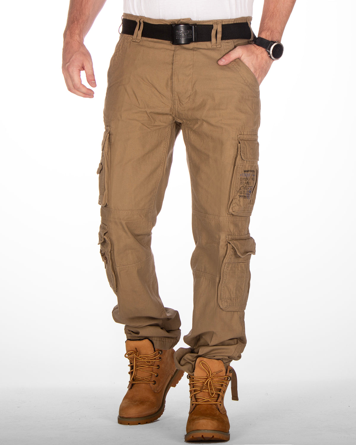 Brandit Pure slim reisitaskuhousut - Beige