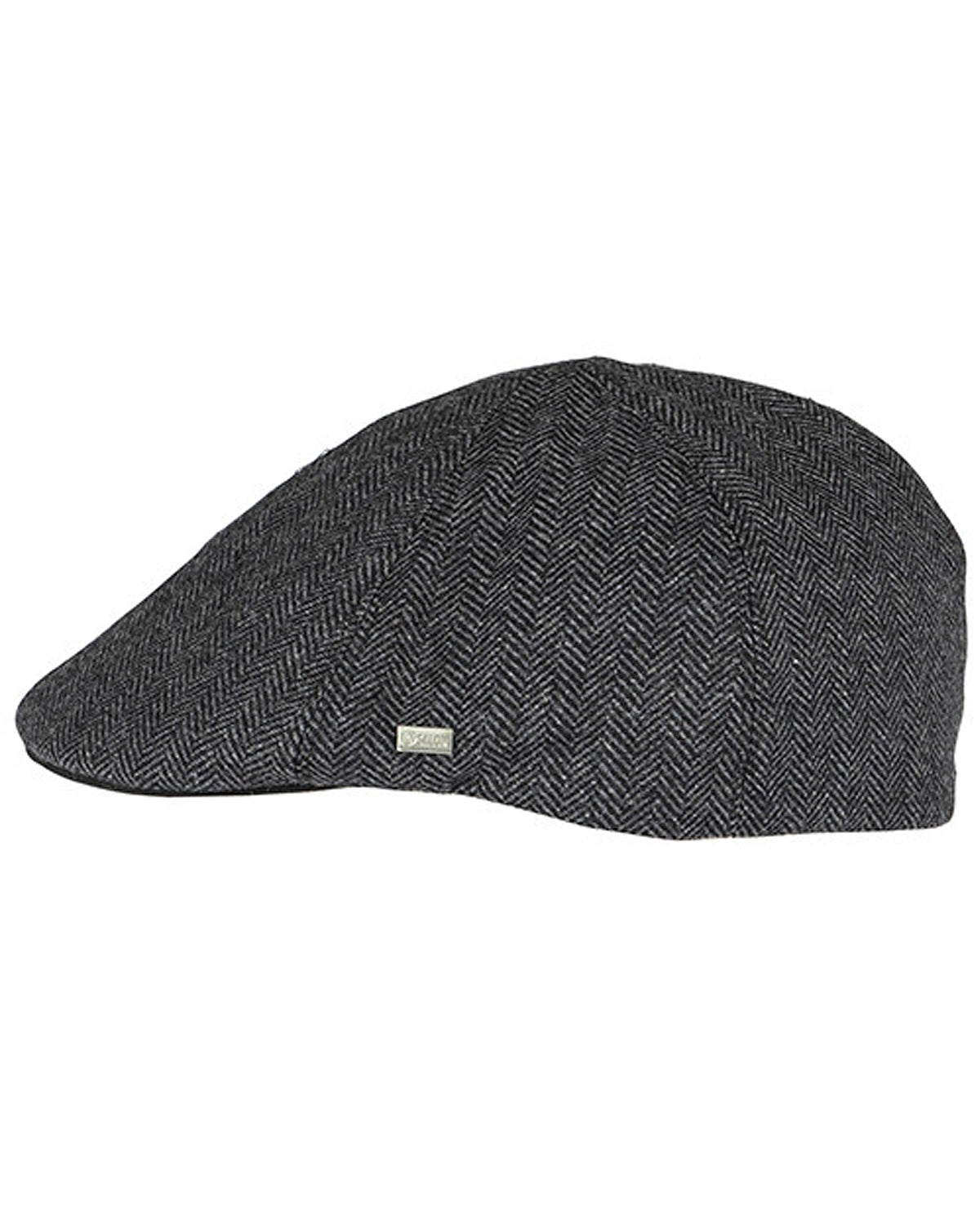 Salon Macon 56 Herringbone flat cap - Harmaa