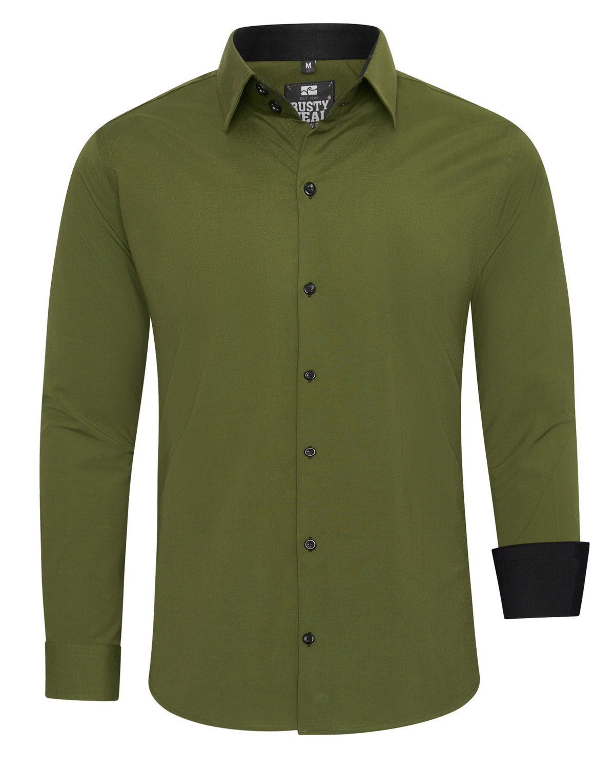 Rusty Neal Beales kauluspaita - Khaki/Musta 6XL