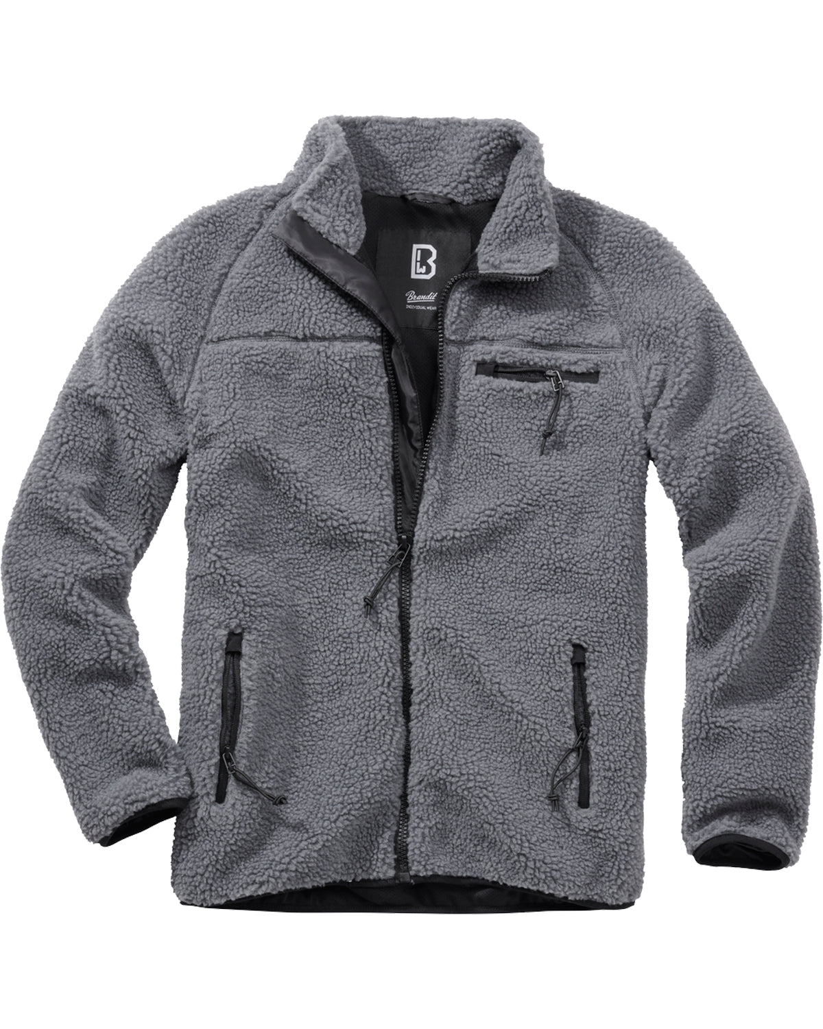Brandit Teddyfleece takki - Harmaa