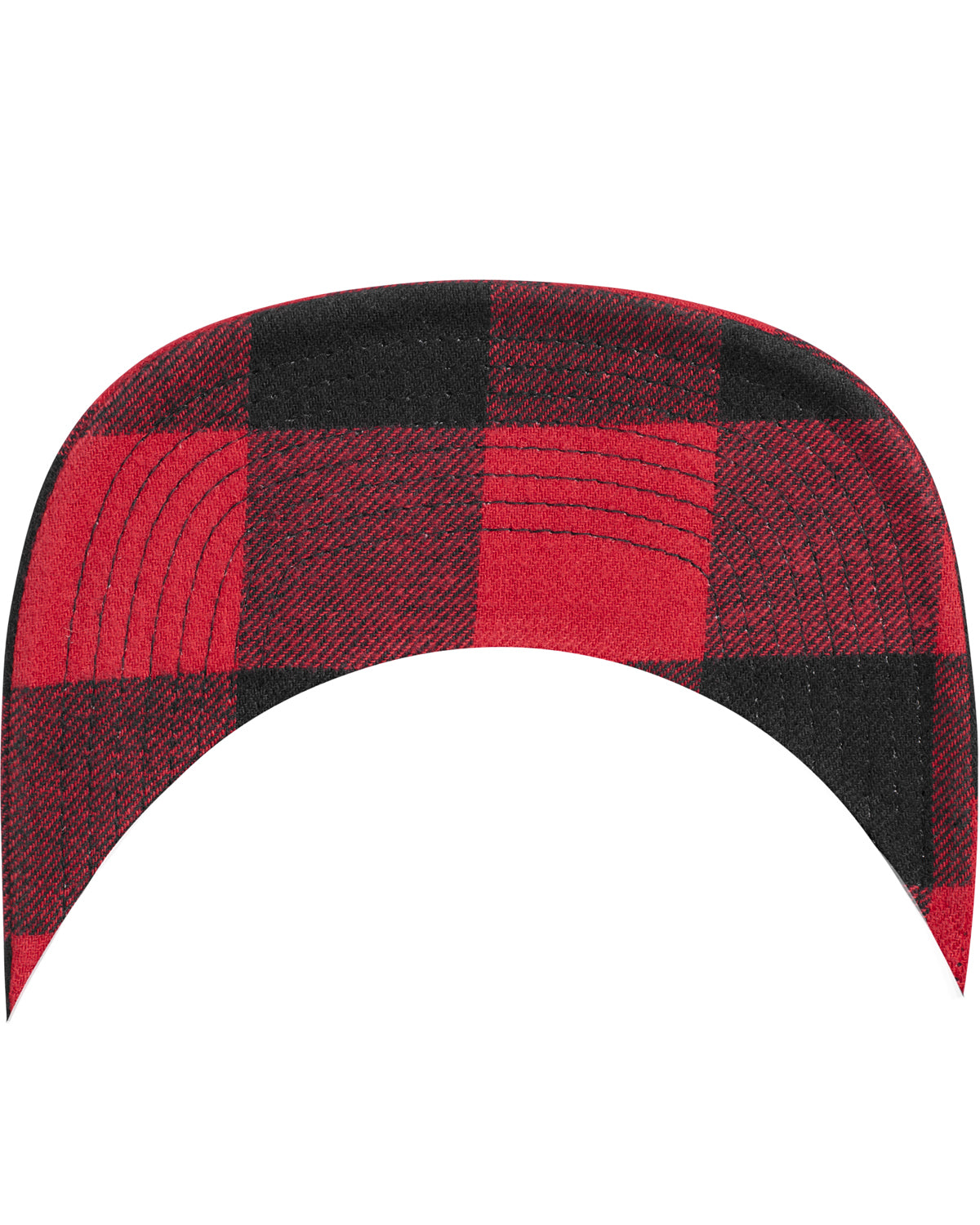 FLEXFIT Flanelli snapback - Musta/Punainen