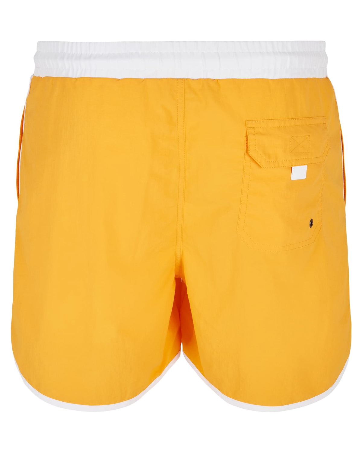 Urban Classics Retro uimashortsit - Keltainen/Valkoinen