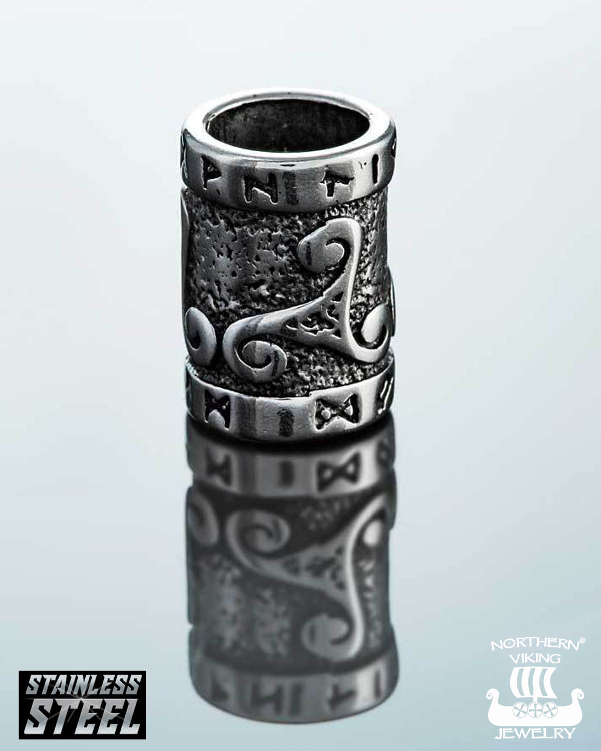 Northern Viking Jewelry Riimut partakoru - Teräs Default Title