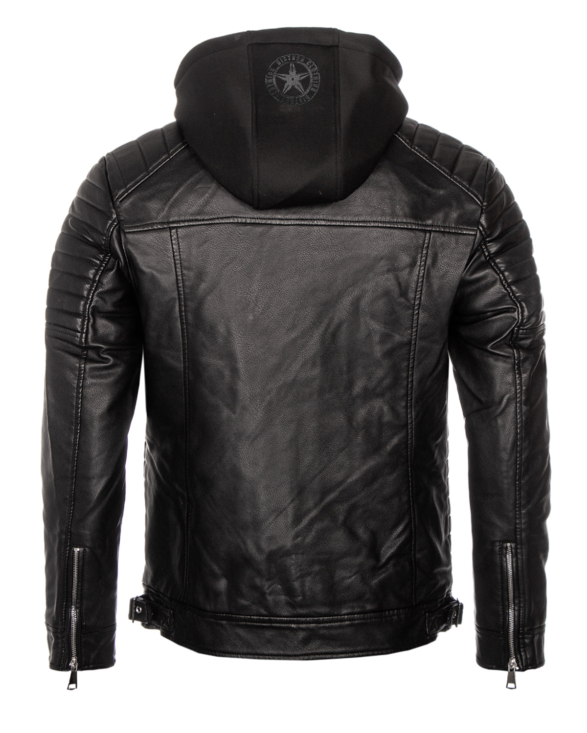 Disturb Clothing Eagle keinonahkatakki - Musta