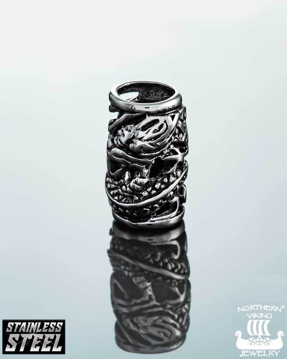 Northern Viking Jewelry Dragon partakoru - Teräs Default Title