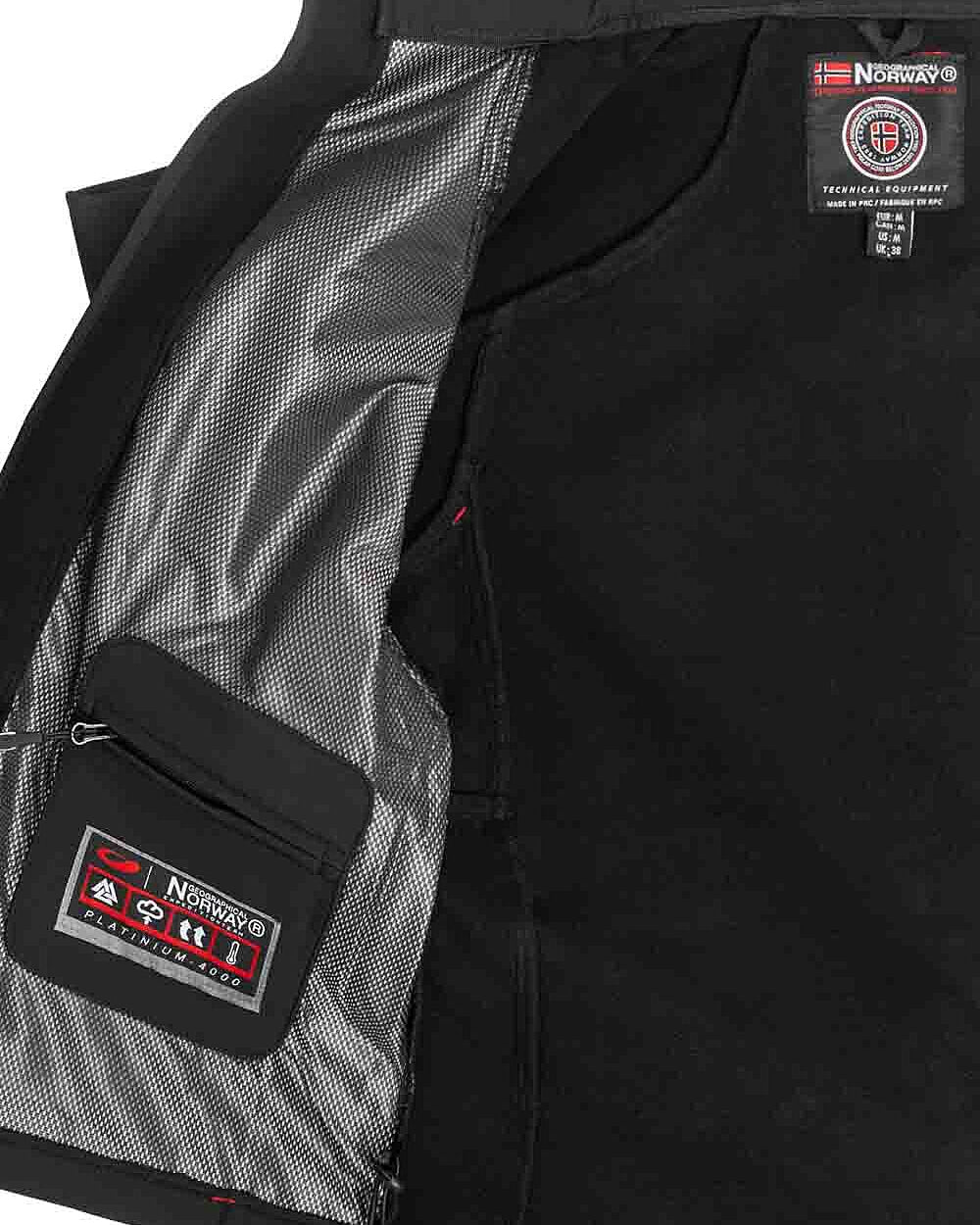 Geographical Norway Tambour-taco softshelltakki - Musta