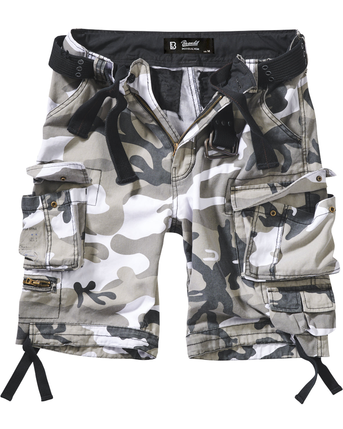 Brandit Savage reisitaskushortsit - Valkoinen camo