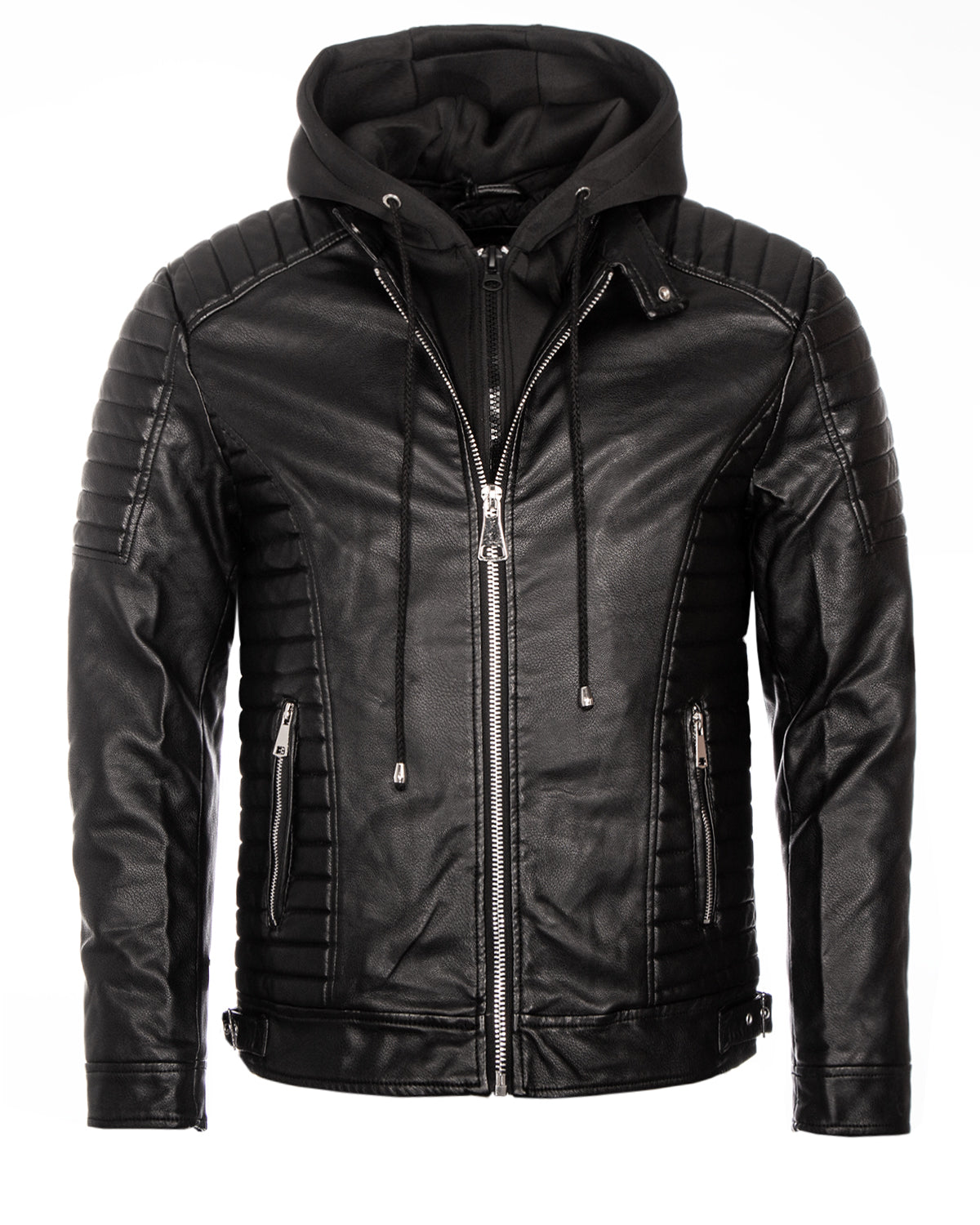 Disturb Clothing Eagle keinonahkatakki - Musta