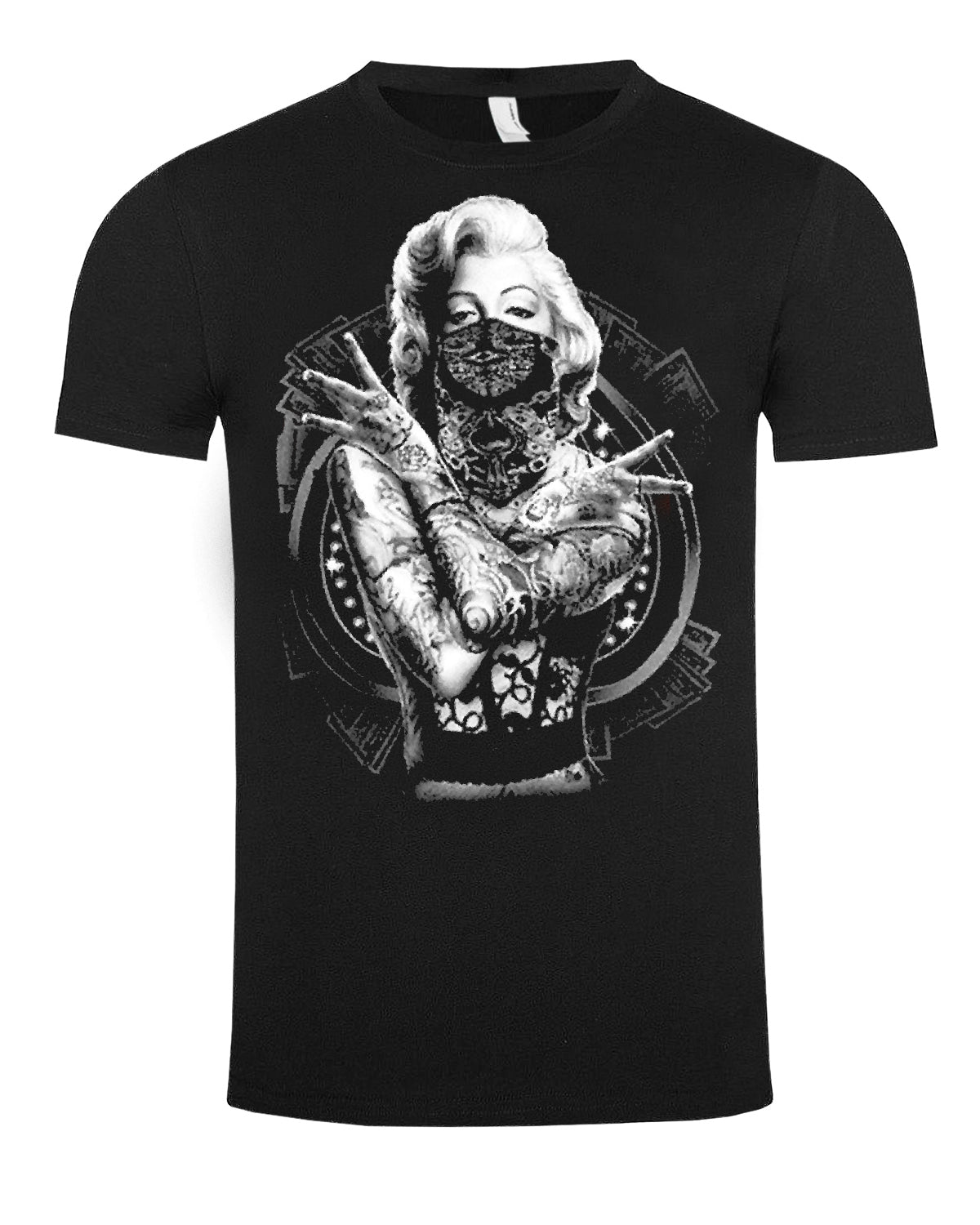 Print Shirt Monroe outlaw t-paita - Musta