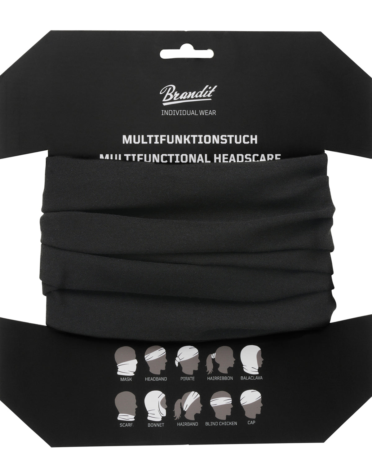 Brandit Multifunktionstuch putkihuivi - Musta