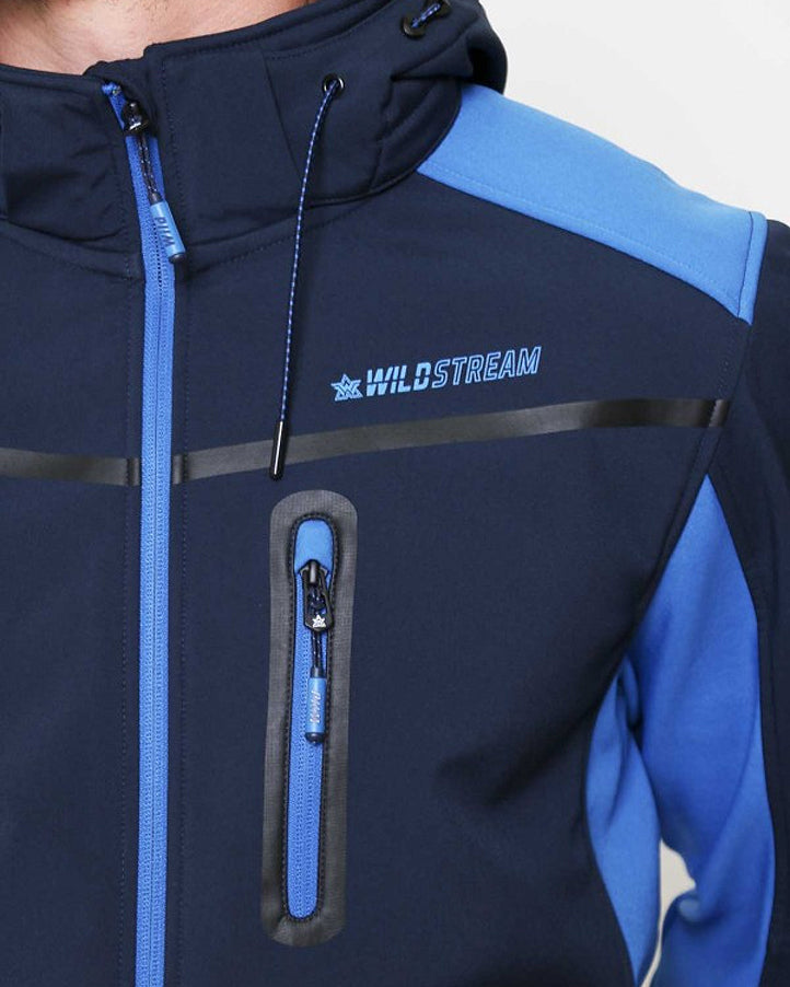 MZ72 Brand Ipero softshelltakki - Tummansininen