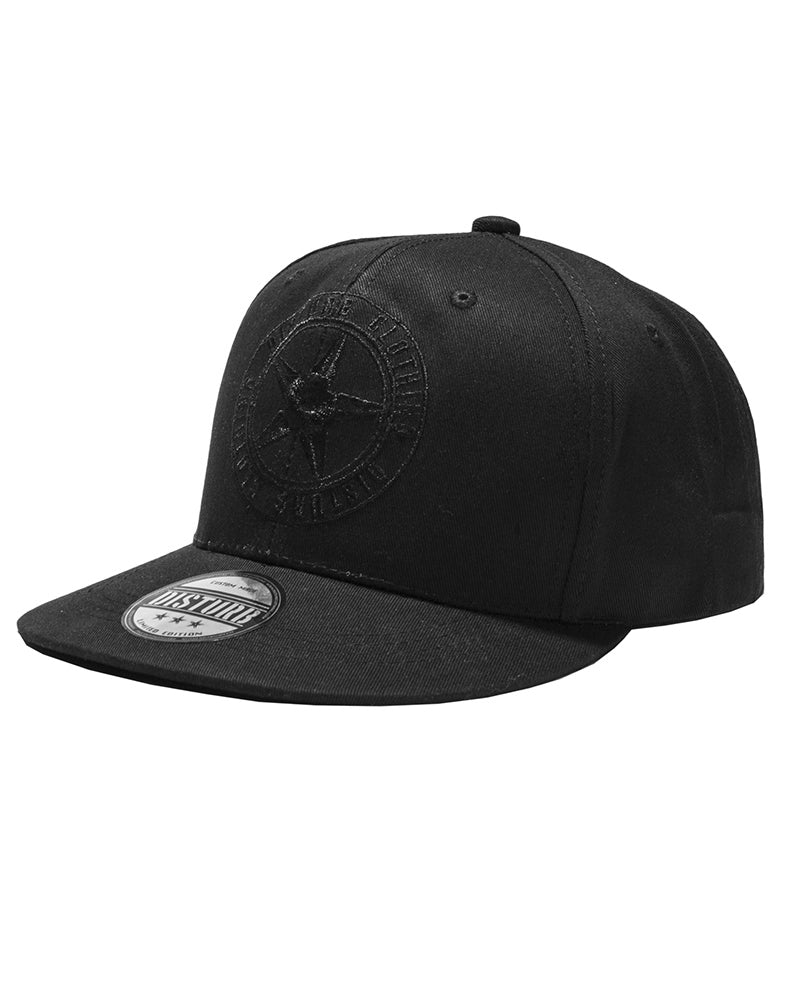 Disturb Clothing All blvck logo snapback - Musta Default Title
