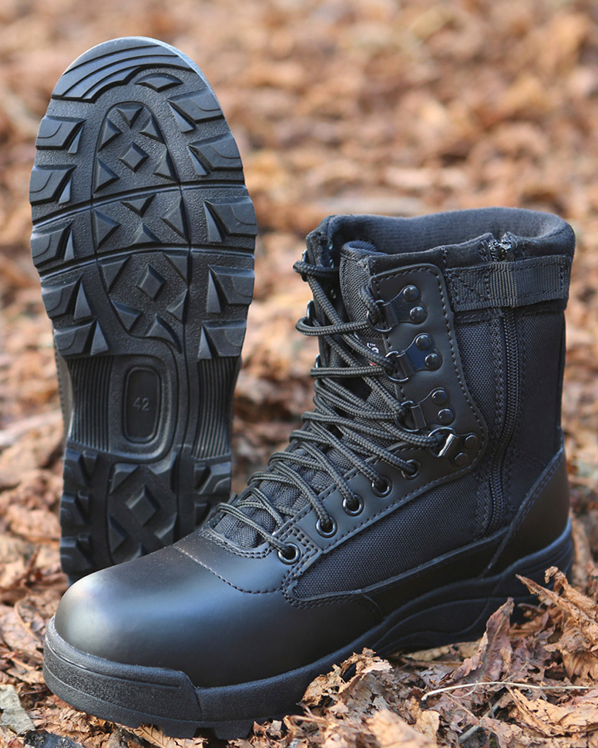 Brandit Tactical 9 eylet zipper maiharit - Musta 46