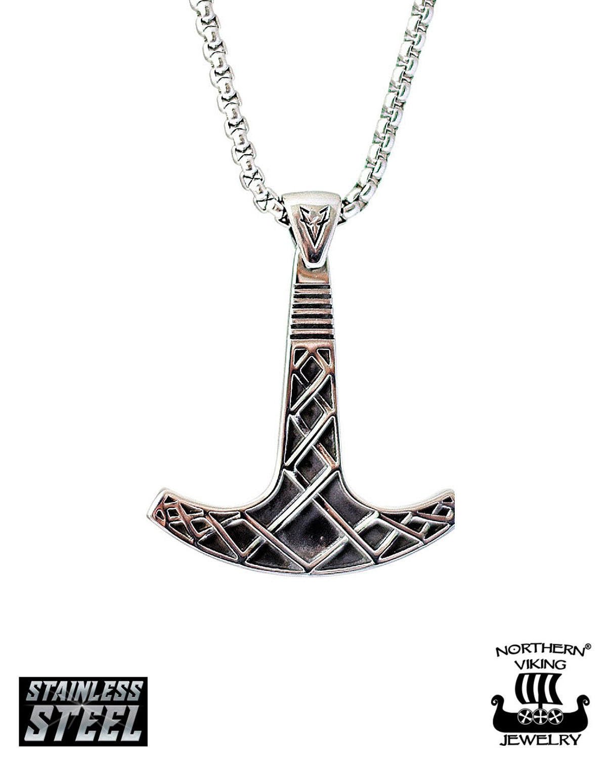 Northern Viking Jewelry Ukonvasara By Johan Thorolf kaulakoru - Teräs Default Title