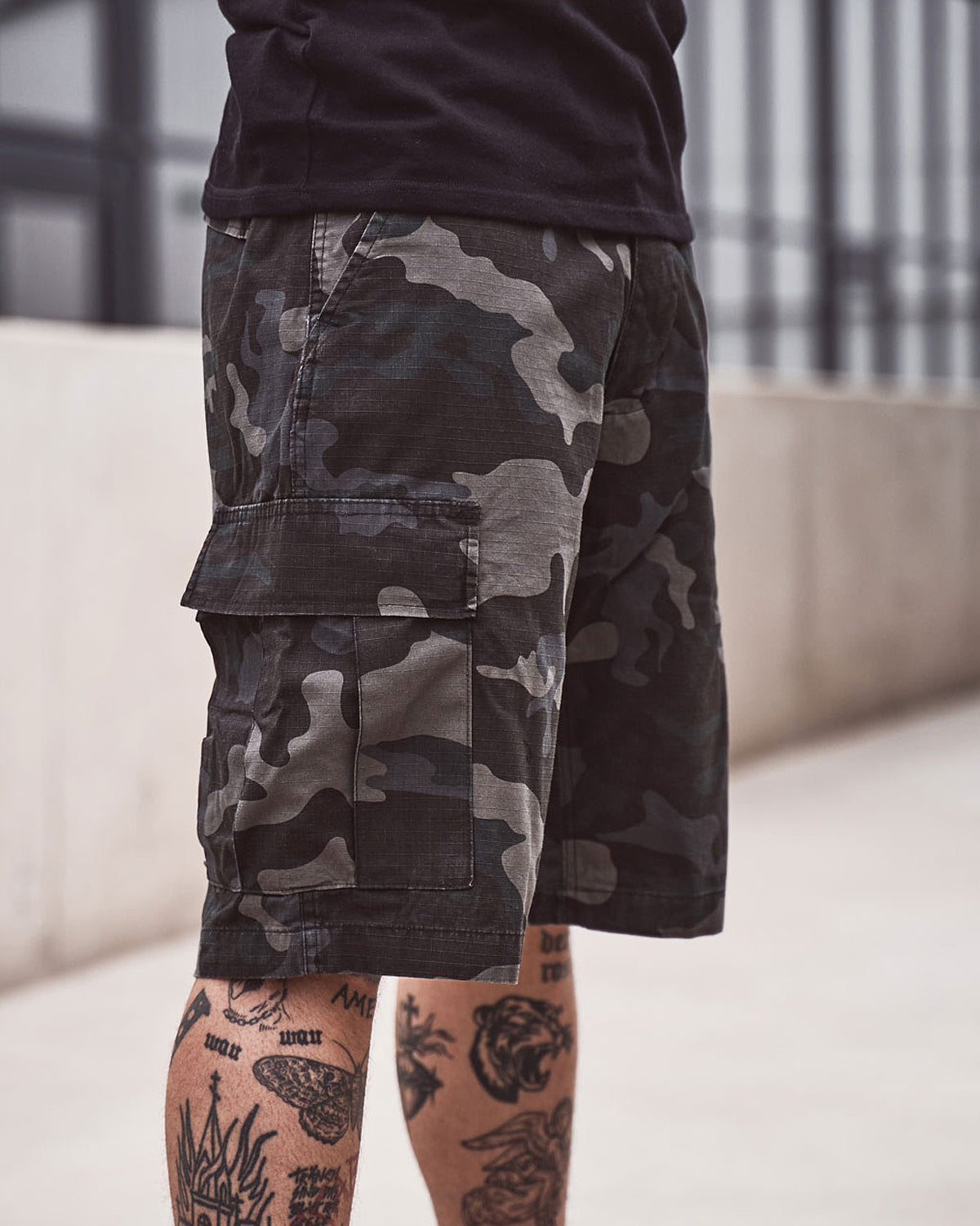 Brandit BDU Ripstop reisitaskushortsit - Tumma camo