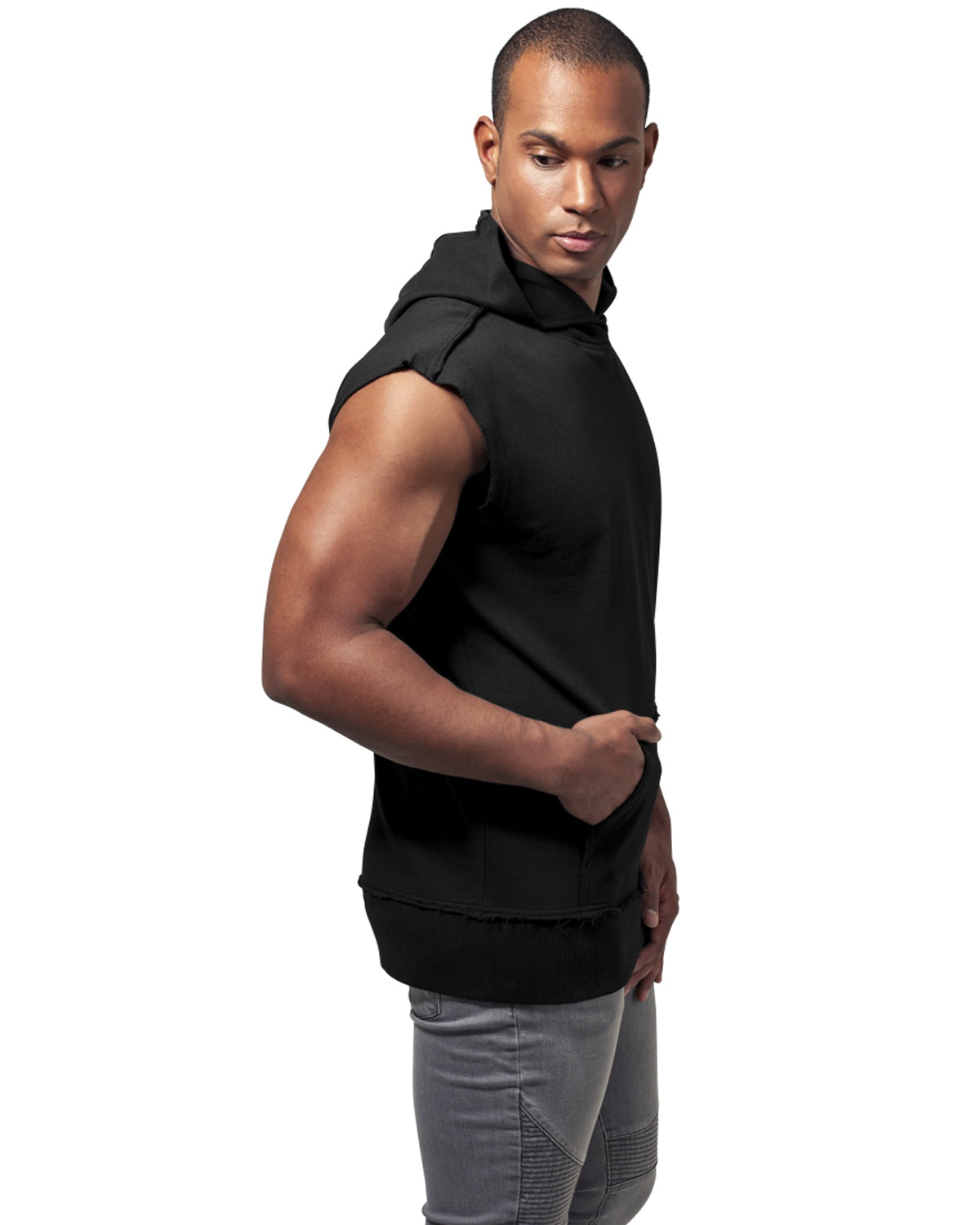 Urban Classics Open edge hihaton huppari - Musta