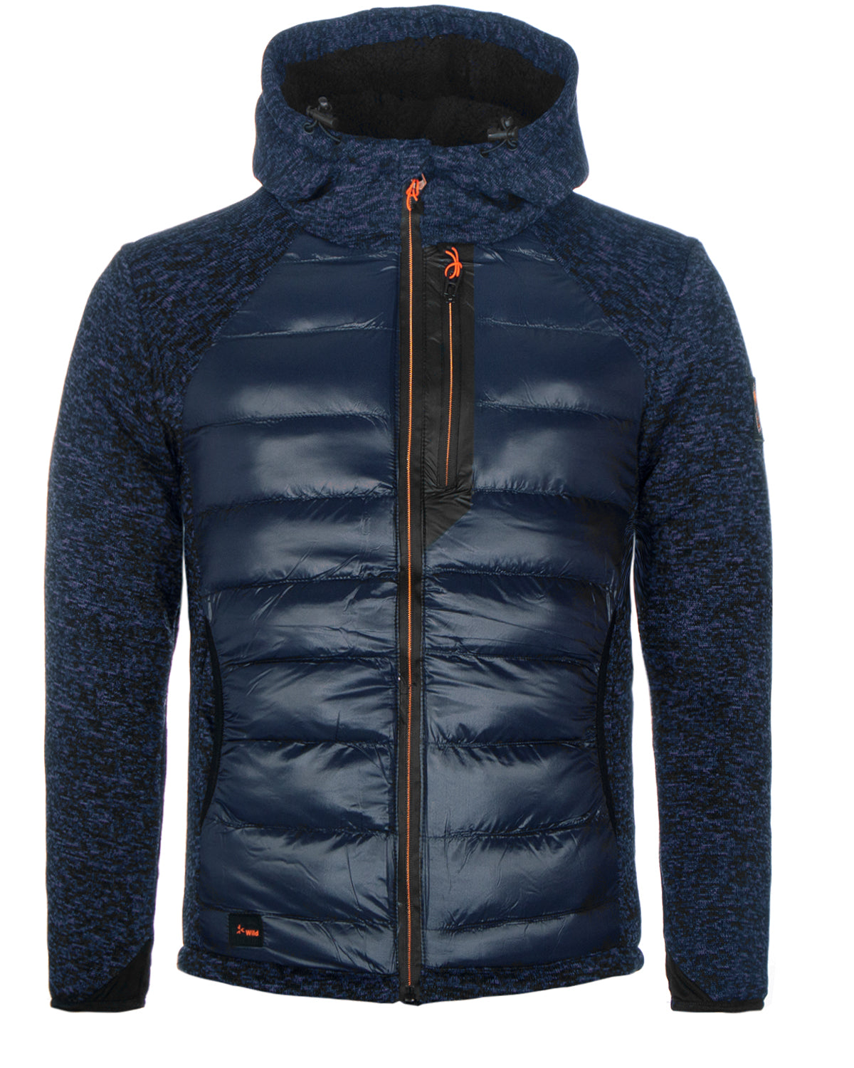 MZ72 Brand Leniency vuorellinen neuletakki - Tummansininen