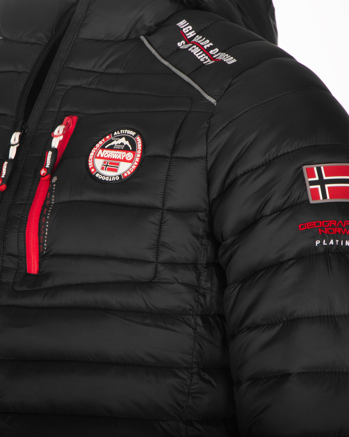 Geographical Norway Godfrey kevyttoppatakki - Musta