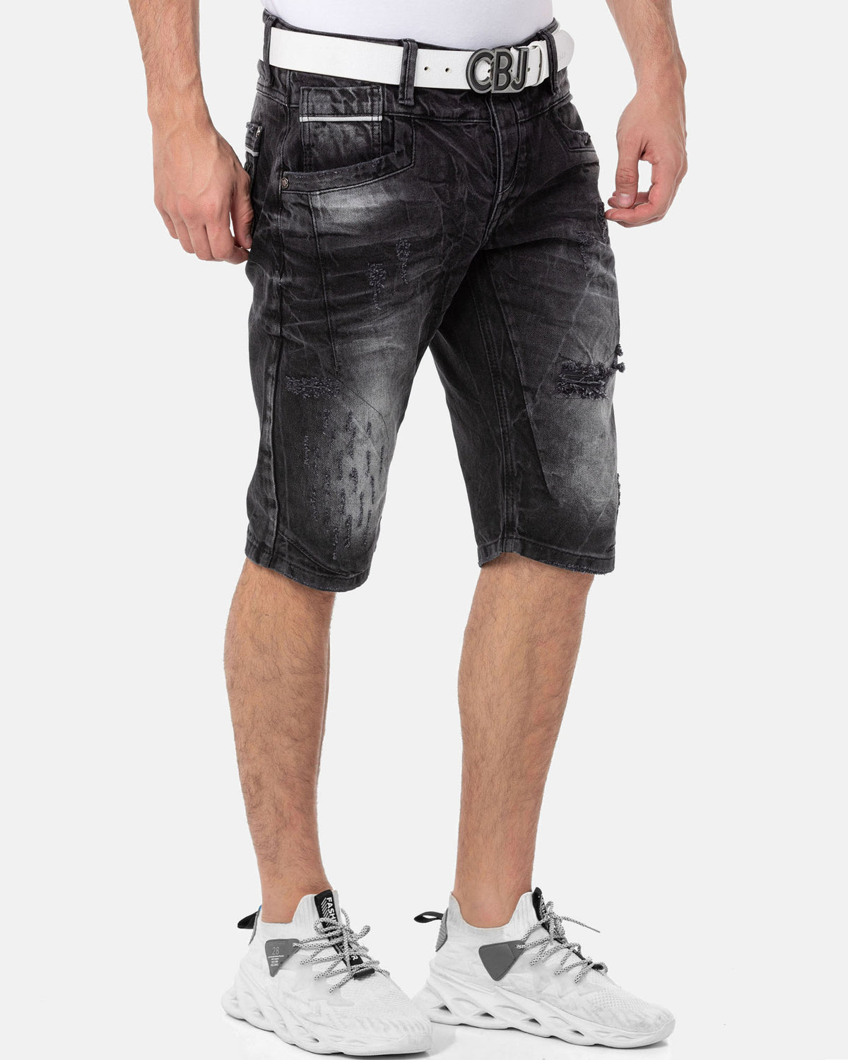 Cipo & Baxx CK288 Bruce farkkushortsit - Mustat W40