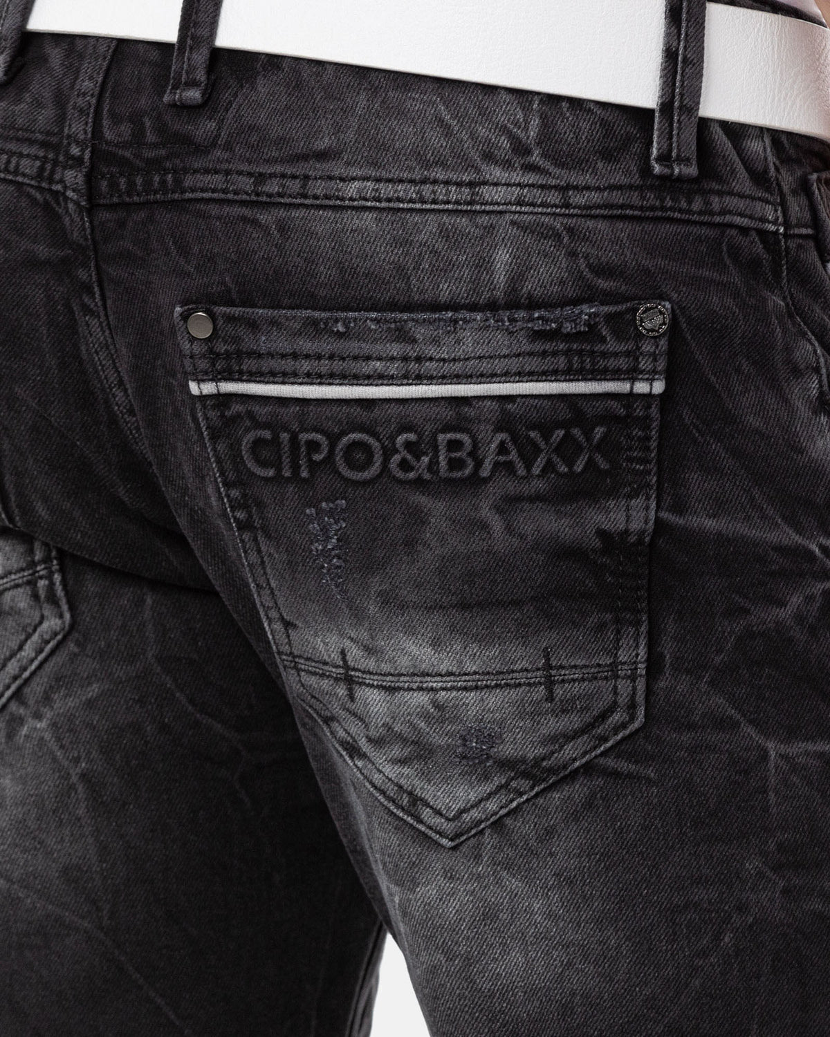 Cipo & Baxx CK288 Bruce farkkushortsit - Mustat