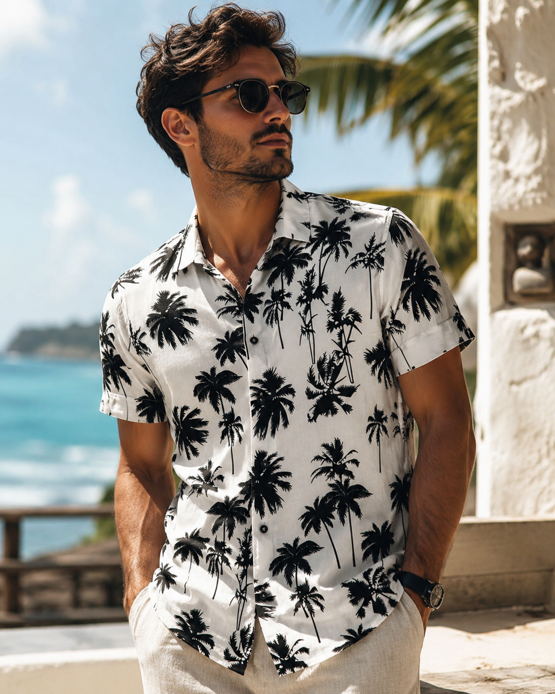 Carisma Palms kauluspaita - Valkoinen 2XL