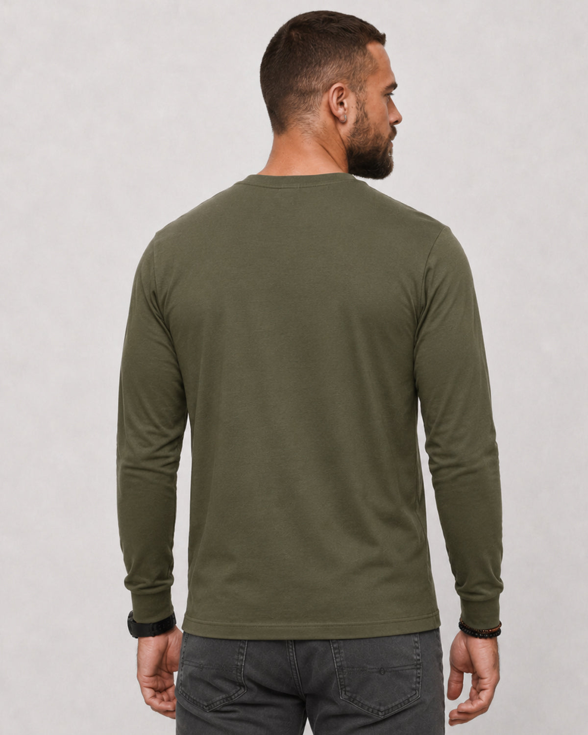 Disturb Clothing Viking Compass pitkähihainen - Vihreä