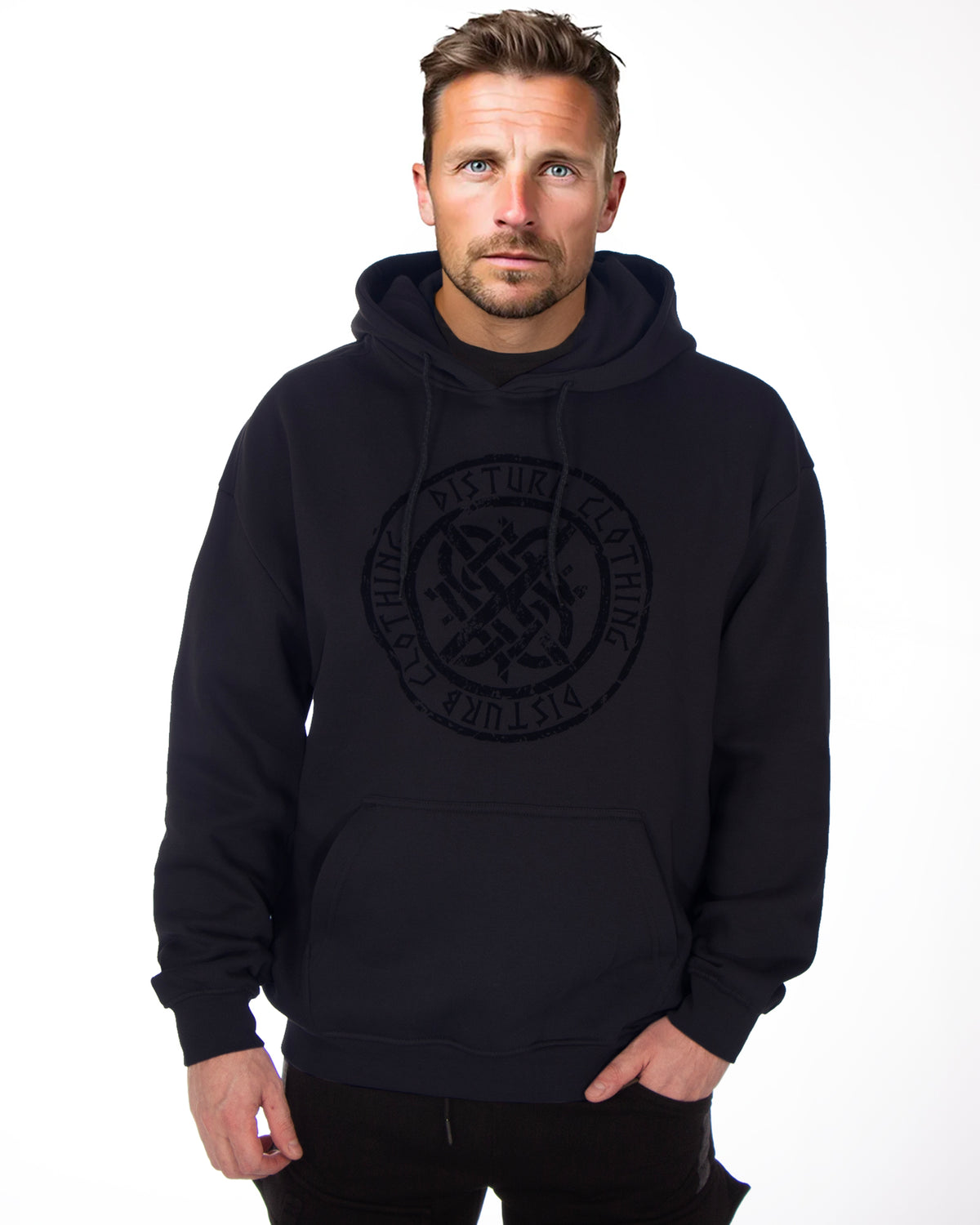 Disturb Clothing Disturb Viking Oversize huppari - Tummansininen 5XL