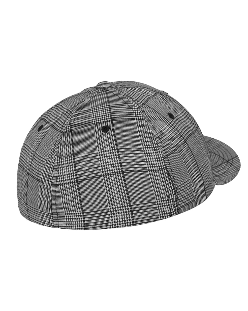 FLEXFIT Flexfit Glen Check lippis - Musta/Valkoinen